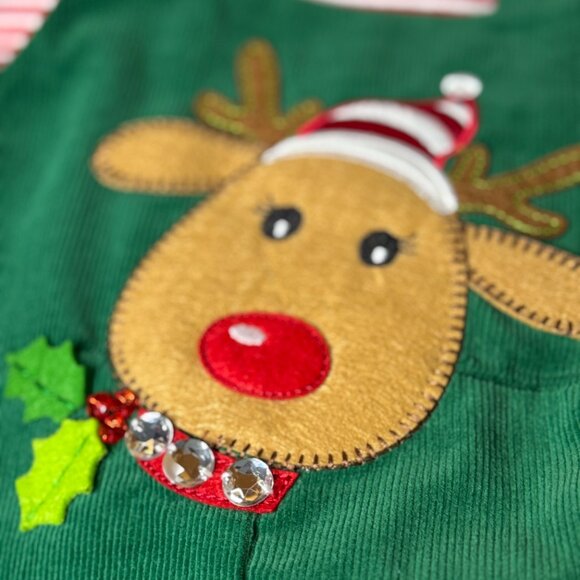 Rare Editions Reindeer Christmas 2-Piece Outfit โ Size 18M - Picture 4 of 6